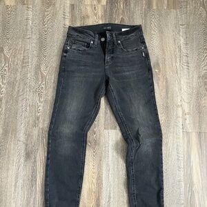 Suki black shinny silver jeans